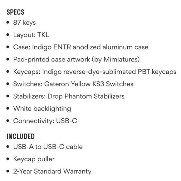 DROP EXPRESSION SERIES AKATSUKI INDIGO KEYBOARD - Picture 14 of 14